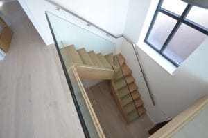 Glass and Oak Staircase