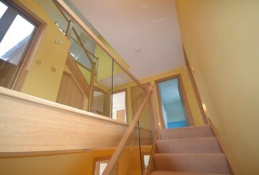 bespoke oak & glass staircase
