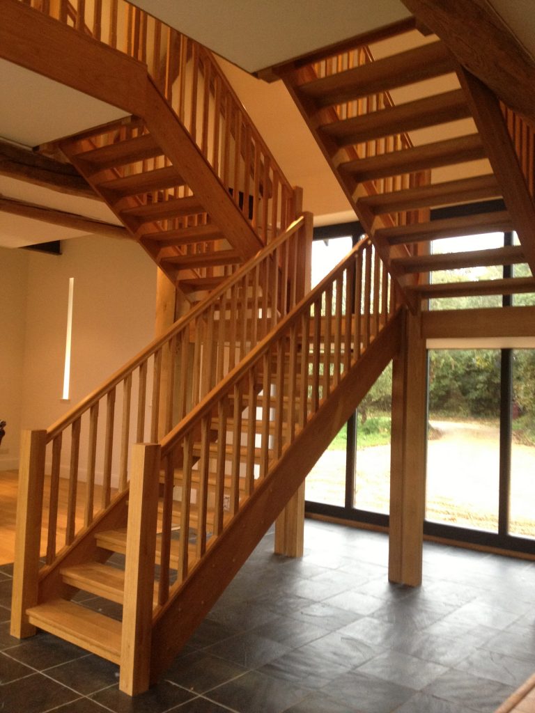 bespoke warm oak staircase