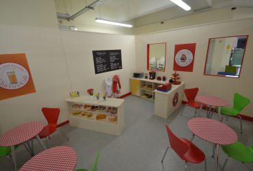 Hand made wooden toys cafe