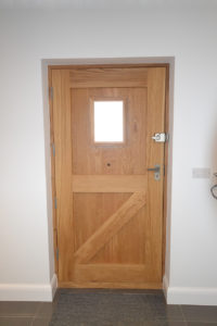 hand made oak door