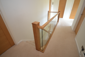 oak and glass staircase renovation 4