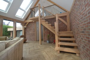 Green Oak Staircase, Southampton after 3