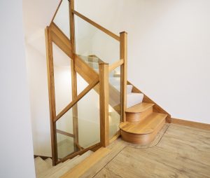 JLA Glass & Oak Staircase