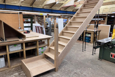 staircase in workshop