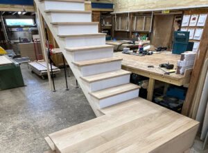 staircase in the workshop