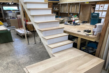 staircase in the workshop